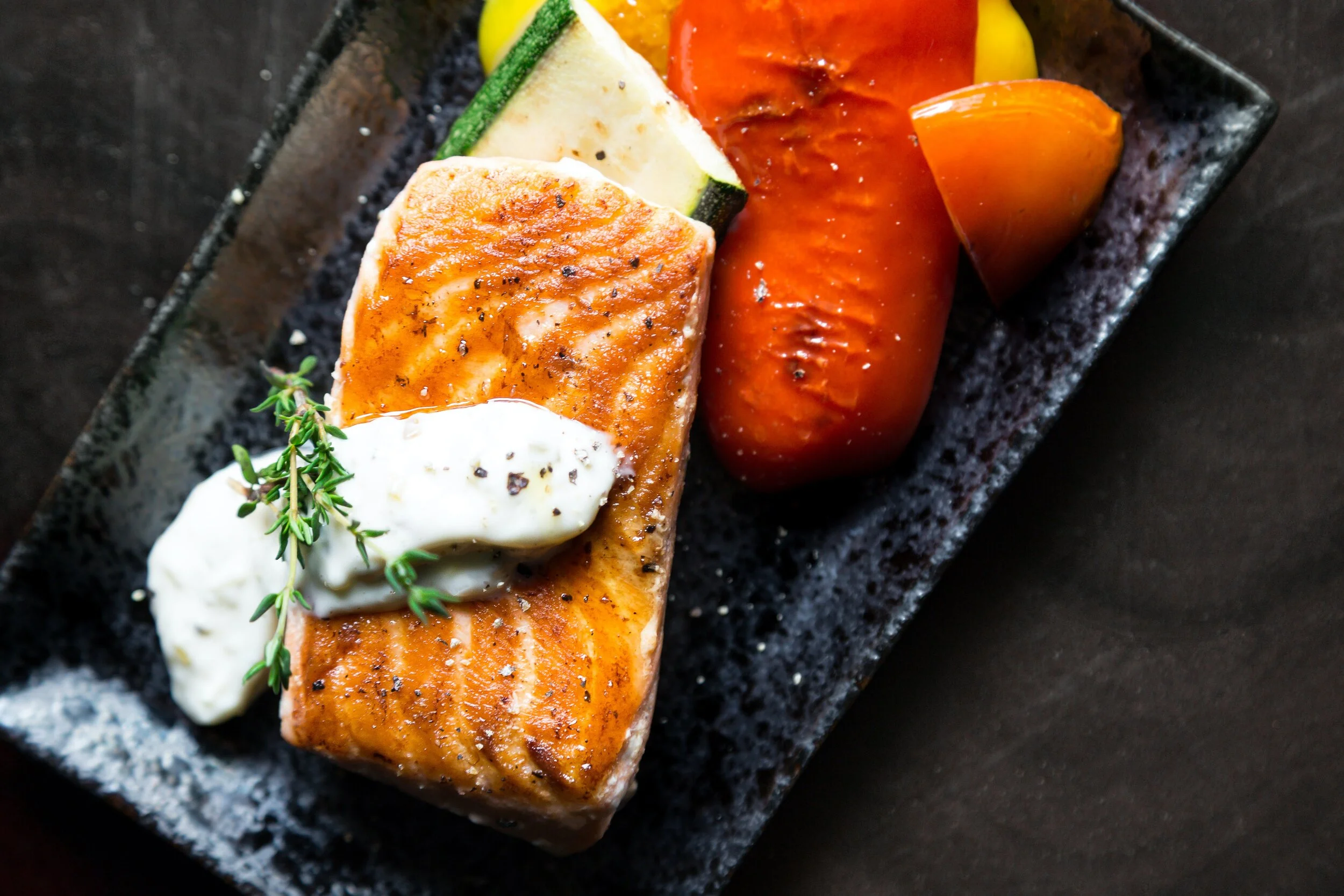 Cedar plank salmon with lemon cream — IBS Game Changer